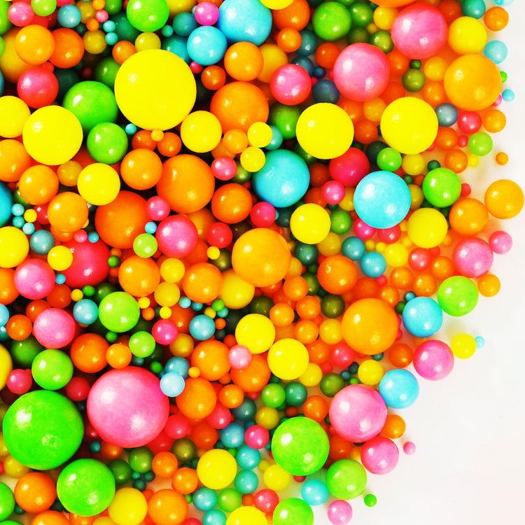 Rainbow Pearl Sugar sprinkles (4.58 Ounce)