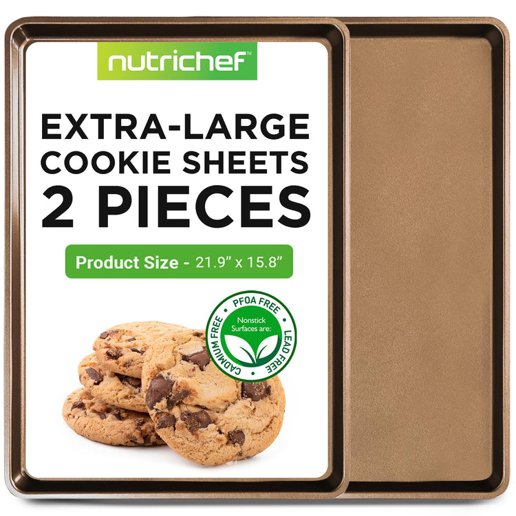 2 Piece Nonstick XL Cookie Sheets for Baking (2 Count)