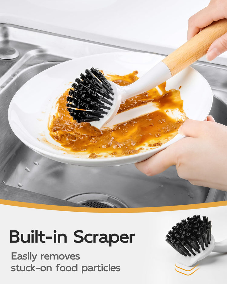 Dish Brush with Handle (2 Count)