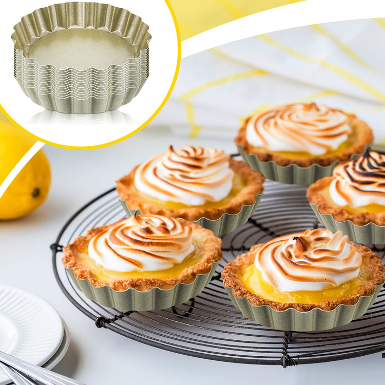 16 Pcs Mini Tart Pans for Baking