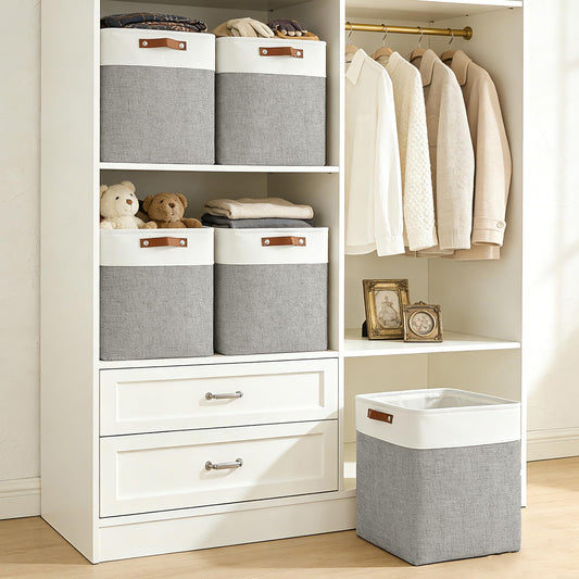 Large Fabric Storage Baskets (3 Count)