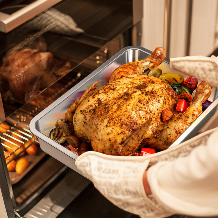 Stainless Steel Baking Pan Deep Oven Tray