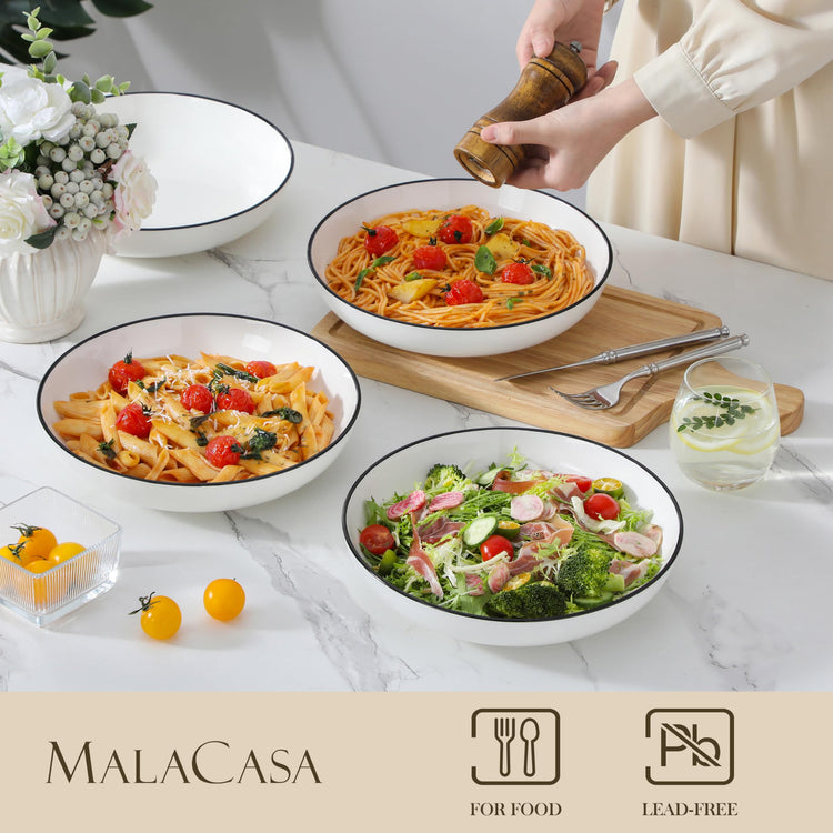 10" Large Pasta Bowls (4 Count)