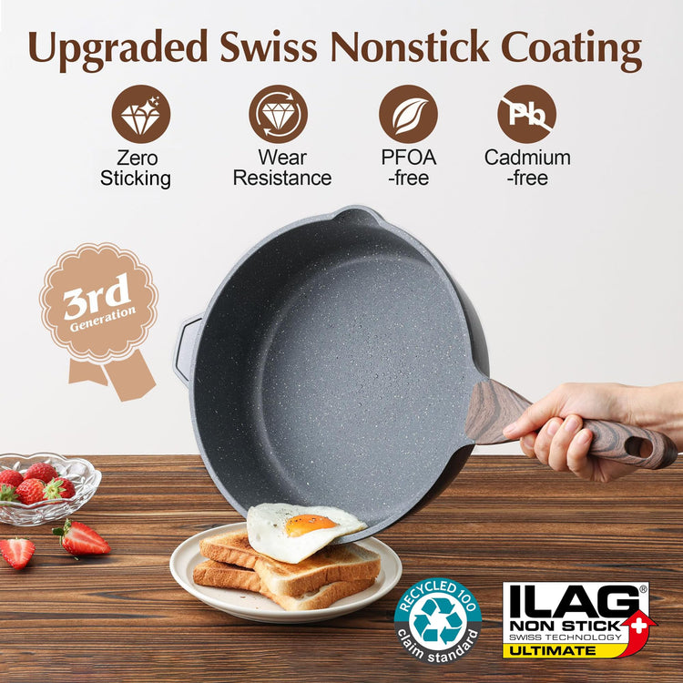 Nonstick Deep Frying Pan Skillet