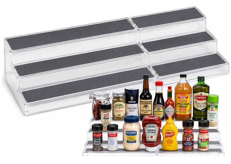 3 Tier Expandable Spice Rack Organizer for Cabinet