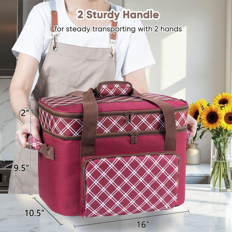 Double Layer Slow Cooker Carrier Bag