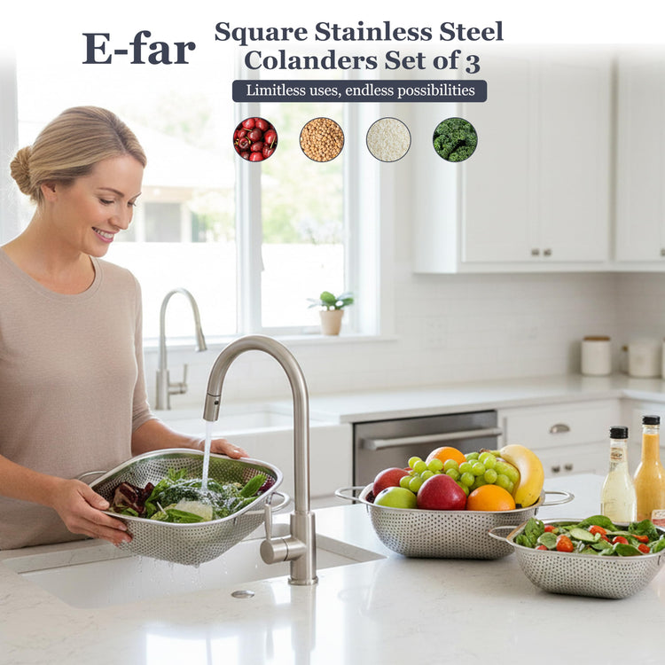 Stainless Steel Colander Set of 3 (3 Count)