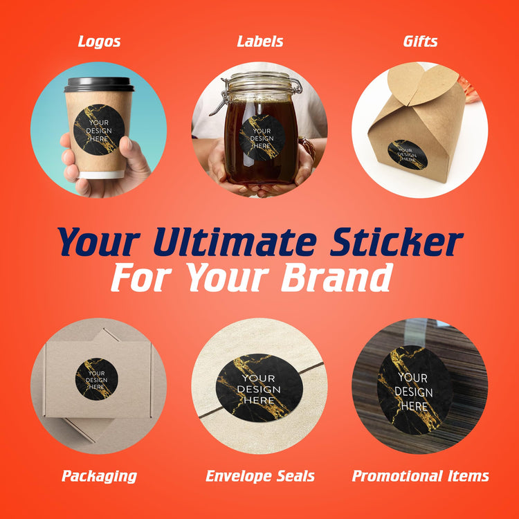 Custom Vinyl Stickers Your Image (100 Count)