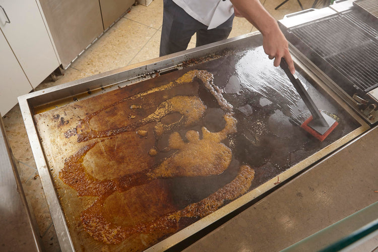 Scotch Brite Griddle Cleaning