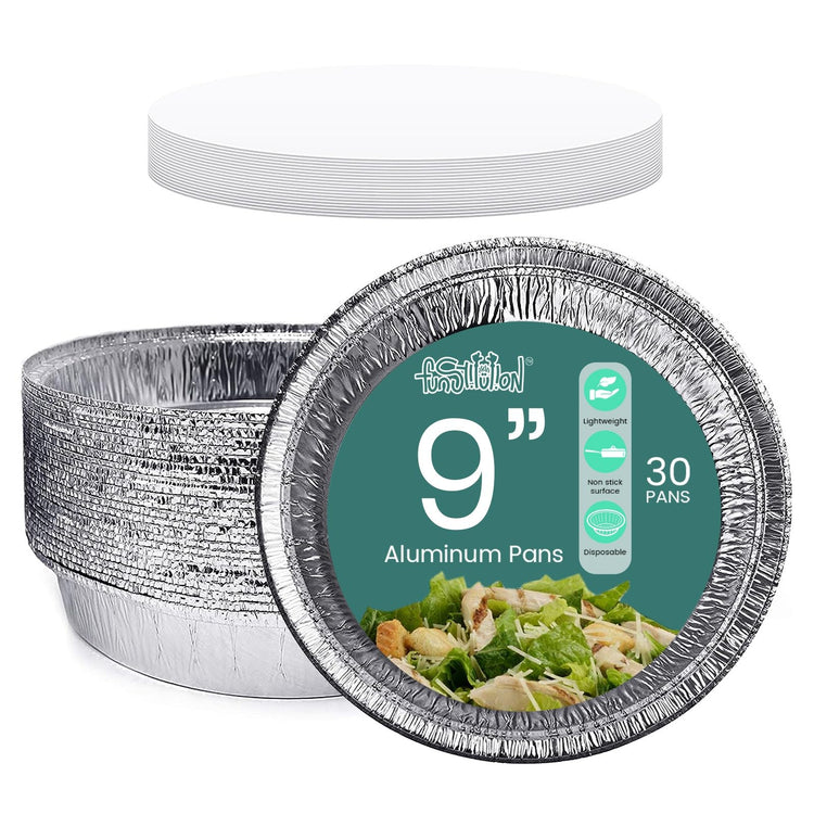 Round Aluminum Pans with Lids