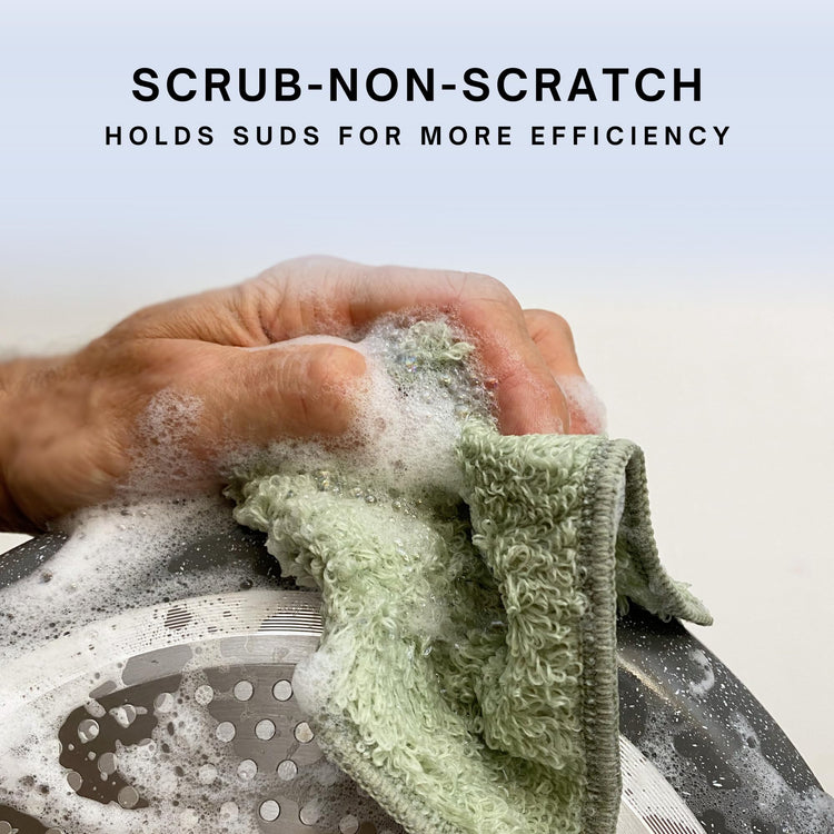 Dishcloths Kitchen Dishrag Cleaning Scrub Reusable 6pk 6x7in