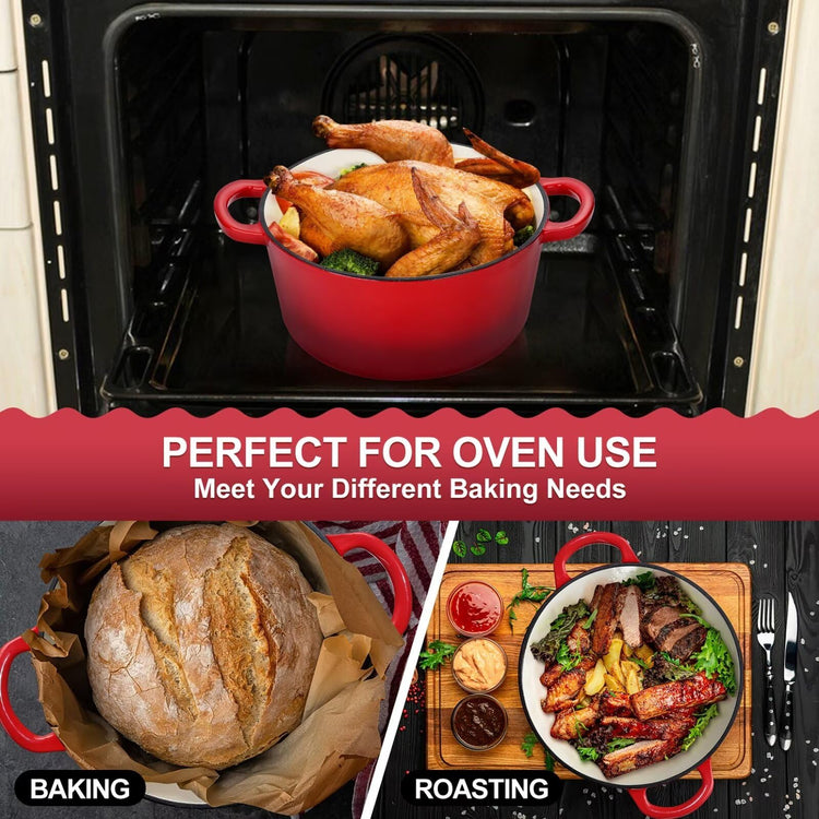 6QT Enameled Dutch Oven