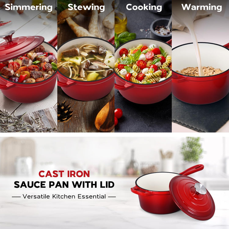 Enameled Cast Iron Sauce Pan