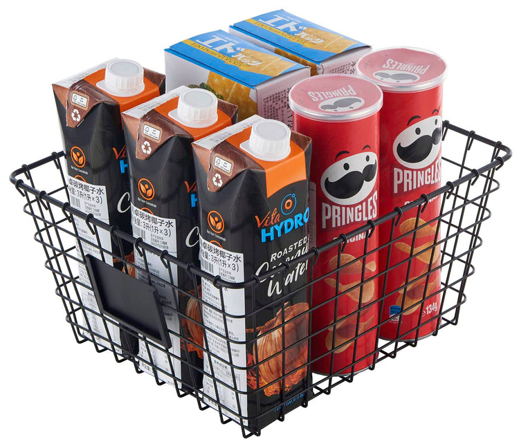 4 Pack【Large】 Wire Handmade Storage Basket for Organizing Household Goods