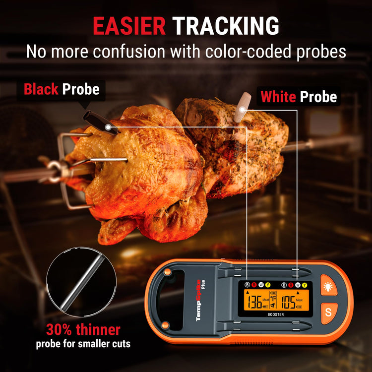 TempSpike 600ft Wireless Meat Thermometer with 2 Color (2 Count)