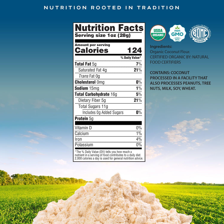 CROP BY POP Organic Coconut Flour (16 Ounce)