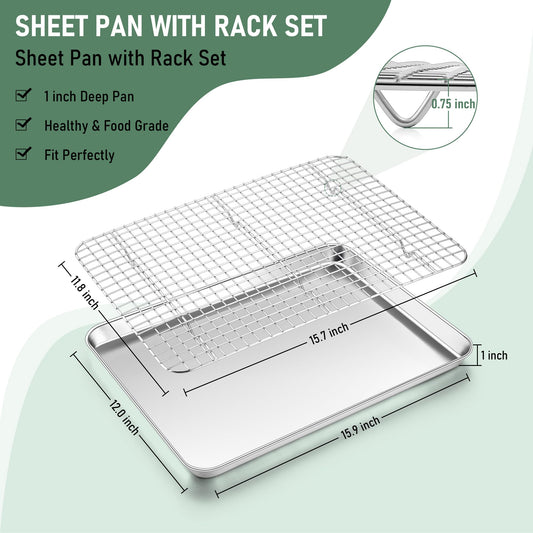 Baking Sheet with Wire Rack Set (2 Count)