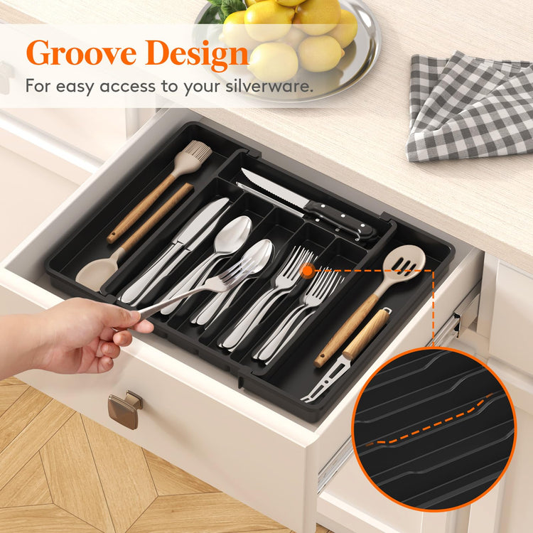 Expandable Silverware Drawer Organizer