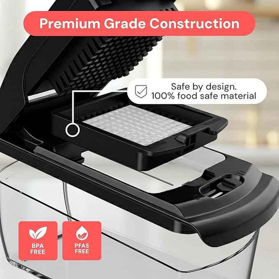 Fullstar The Original Pro Chopper - Vegetable Chopper and Spiralizer, Food Chopper with Container, Fruit Slicer, Kitchen Gadgets & Gifts, Home Essentials (9 in 1, Gray)