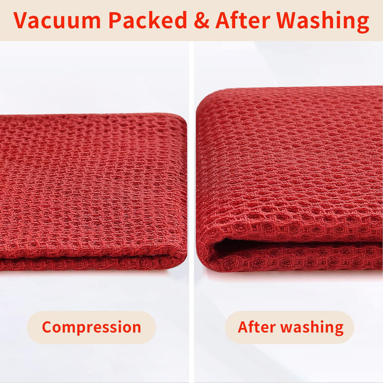 100% Cotton Waffle Weave Kitchen Dish Cloths 8 (8 Count)