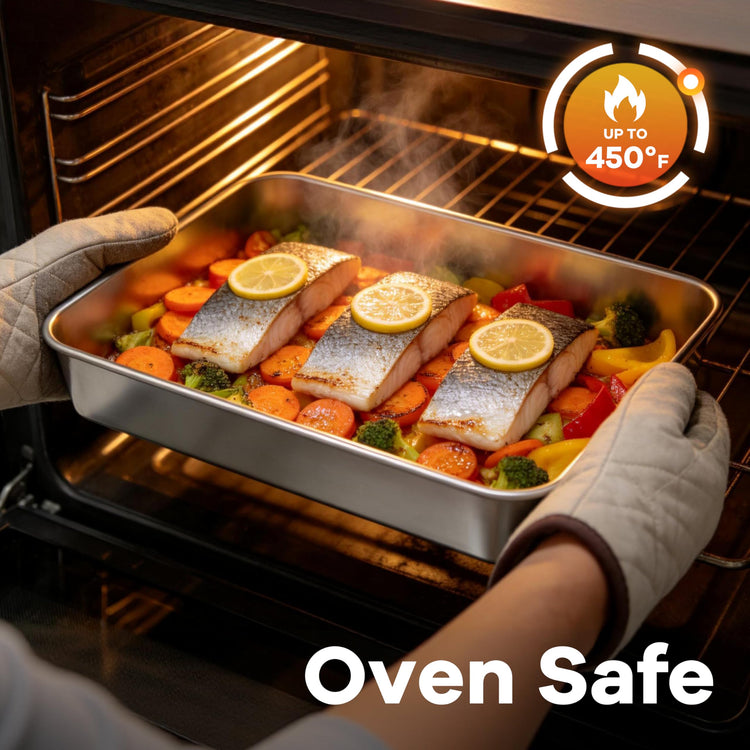 Stainless Steel Baking Pan Set (2 Count)