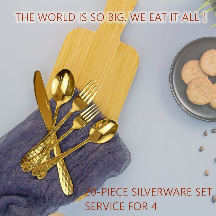 20 Piece Silverware Set for 4