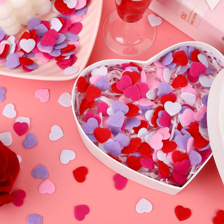 Valentine's Day Felt Hearts Confetti Heart Decorations Confetti