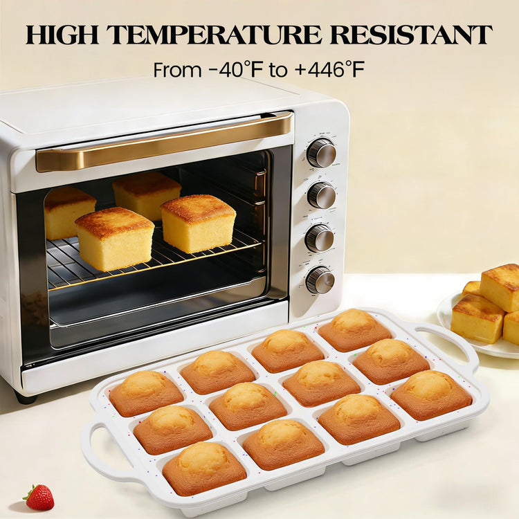 Mini Individual Square Brownie Pan with Dividers (2 Count)