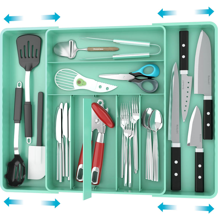 Expandable Kitchen Drawer Flatware Organizer