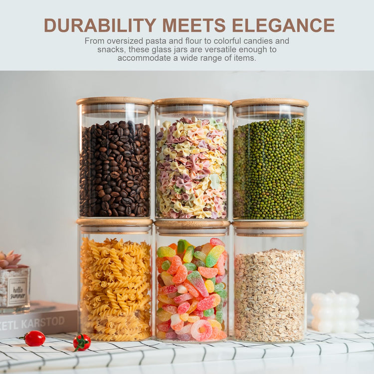 Glass Food Storage Jars 6 (6 Count)
