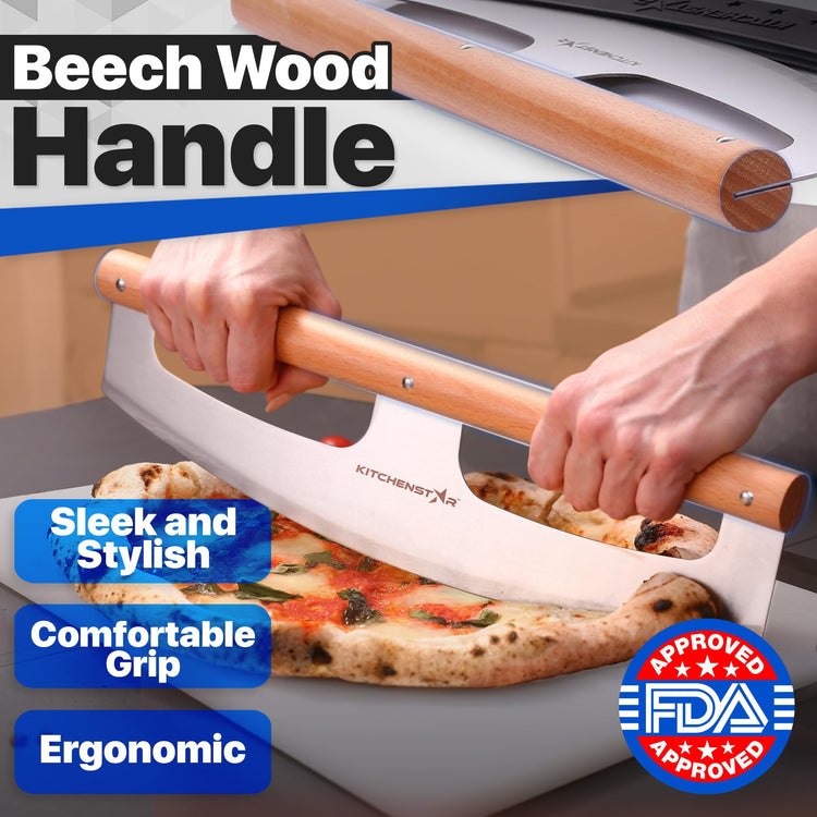 16 Inch Pizza Cutter Rocker Blade