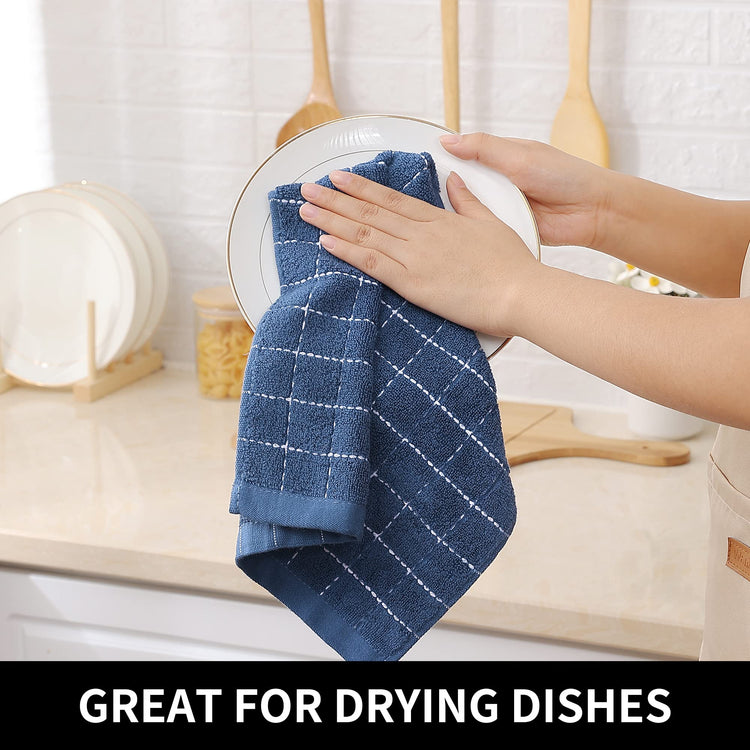 100% Cotton Terry Kitchen Dish Cloths (6 Count)