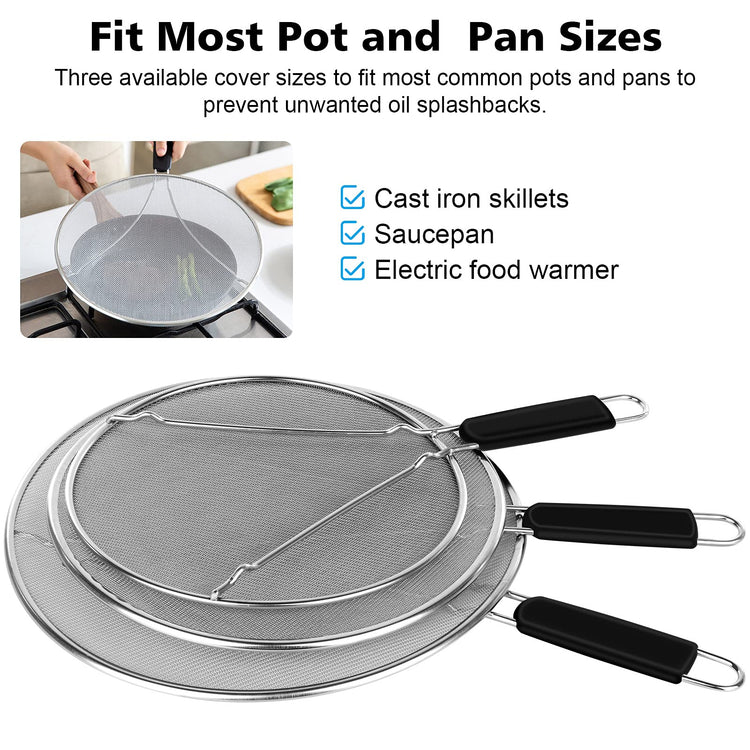 Splatter Screen for Frying Pan