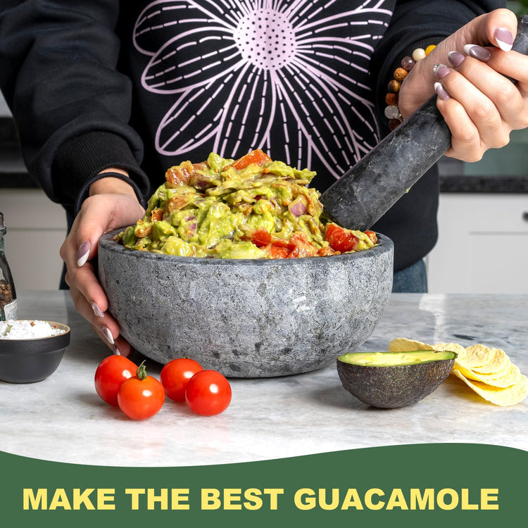 Natural Granite Mortar and Pestle Set