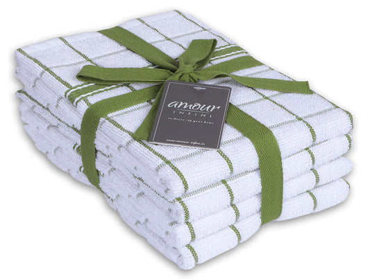 Terry Cotton Kitchen Towels 4 (4 Count)