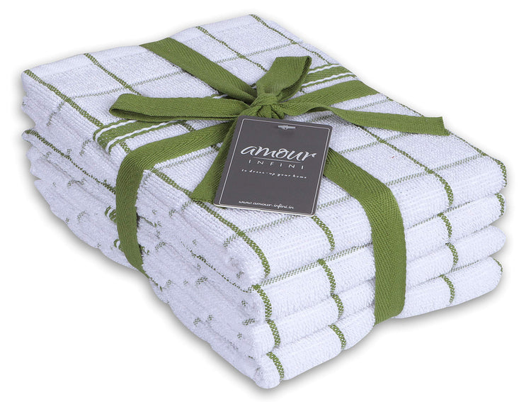 Terry Cotton Kitchen Towels 4 (4 Count)
