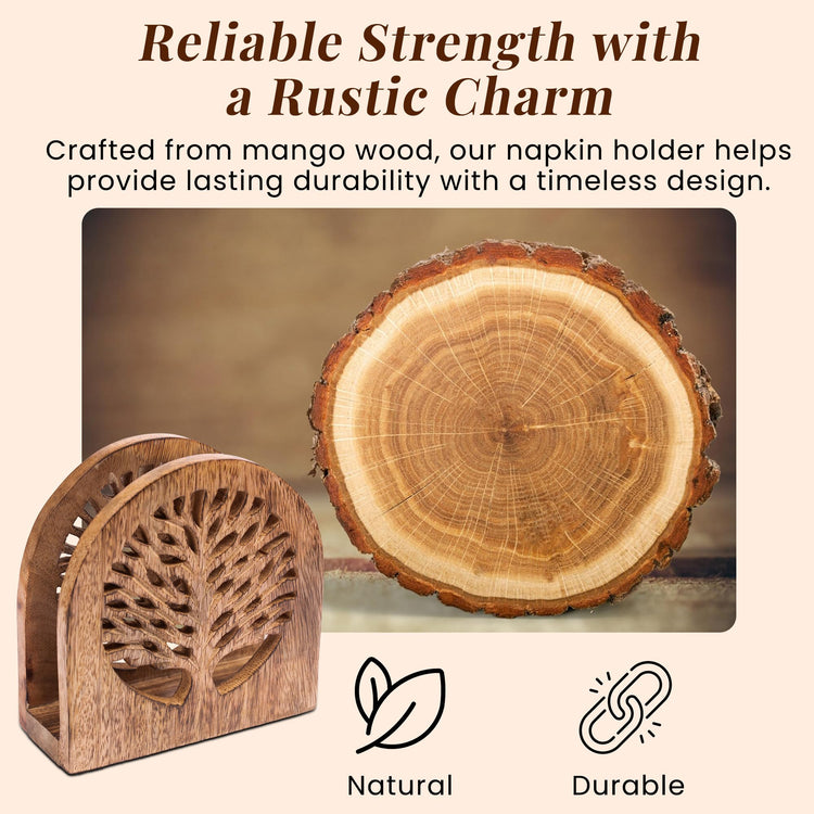 Wood Napkin Holder for Table