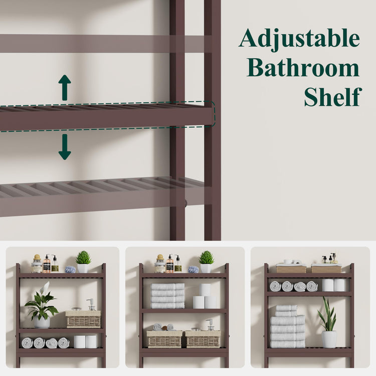 Bamboo Over The Toilet Storage Cabinet