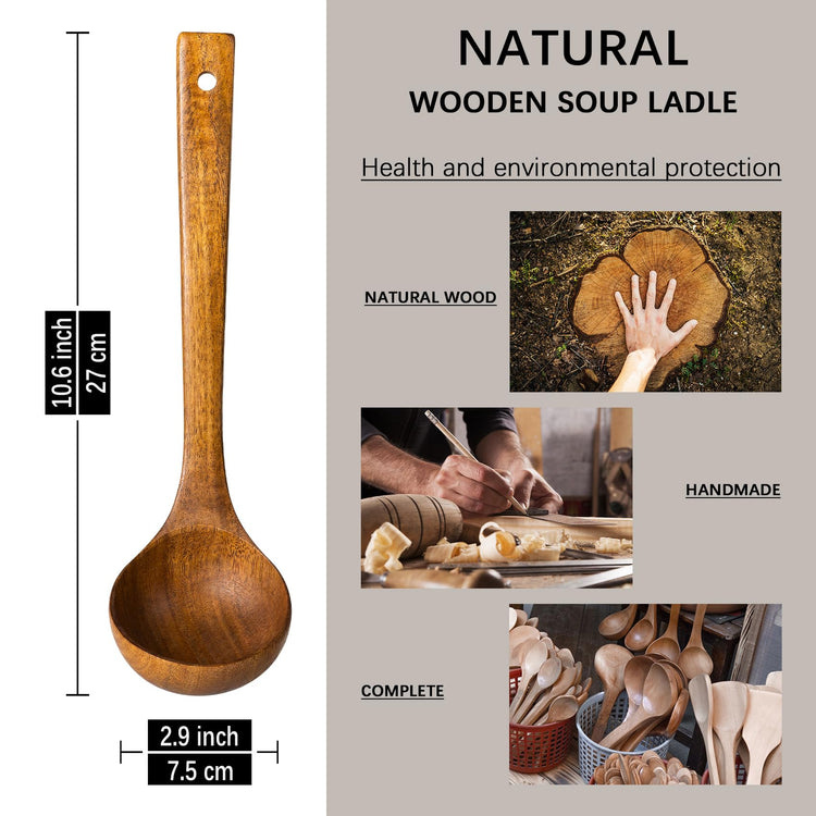 Wooden Soup Ladle for Cooking