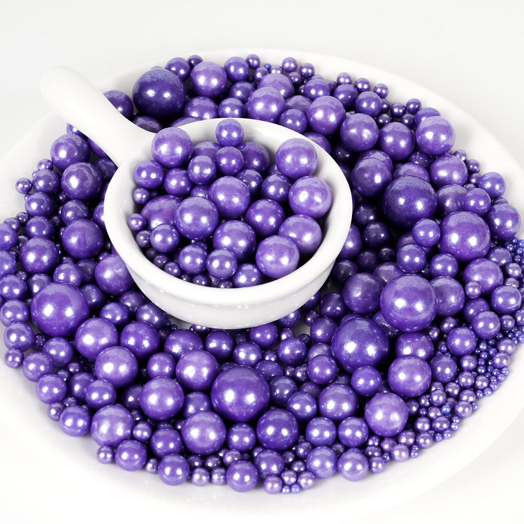Purple Pearl Sugar Sprinkles (4.58 Ounce)