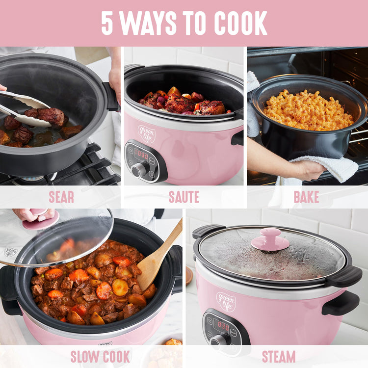 6QT Ceramic Nonstick Slow Cooker