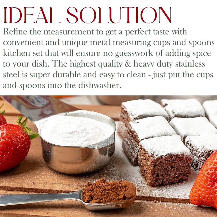 Stainless Steel Measuring Cups Set of 6