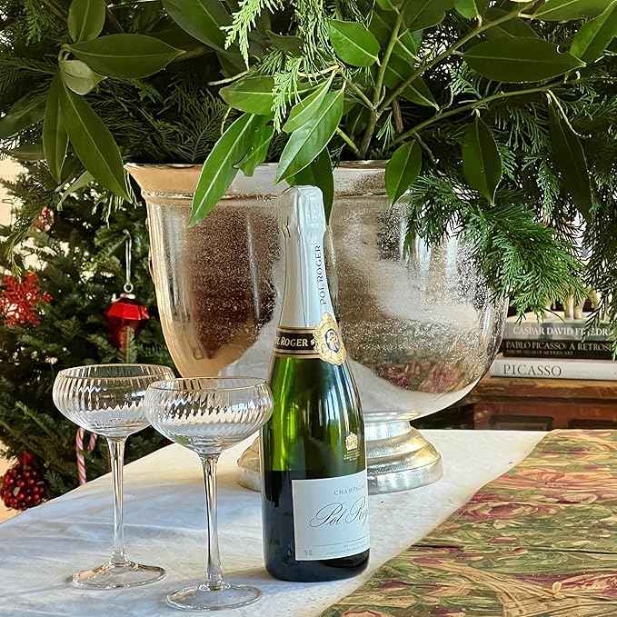WHW Whole House Worlds Oversized Luxury Champagne Bucket with Old World Panache, 17.75 Inches, (45 cm) Grand Hotel Collection