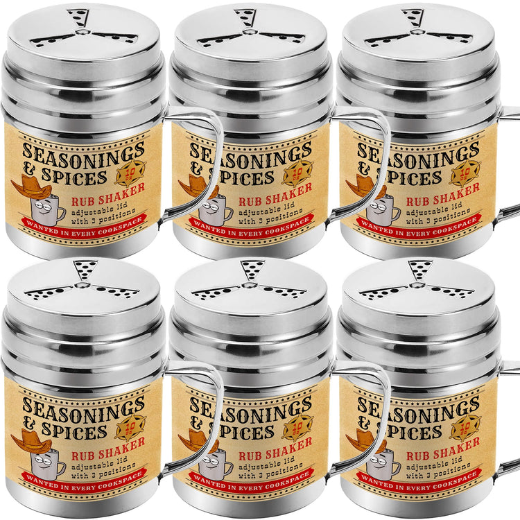 Pack of 6] 10 oz Seasonings Spice Shakers (6 Count)