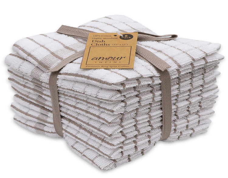 Kitchen Dish Cloths Set of 8 (8 Count)