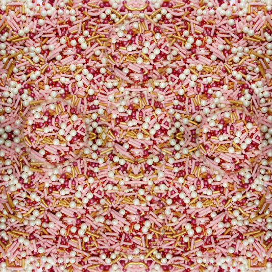 Pink and Gold Edible Sprinkle Mix (4.2 Ounce)