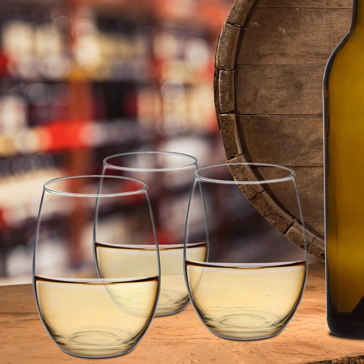 10 ARC Stemless Wine Glasses Set (10 Count)
