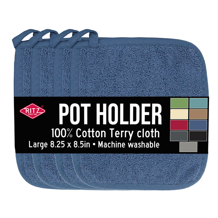 Terry Potholder & Hot Pad (4 Count)