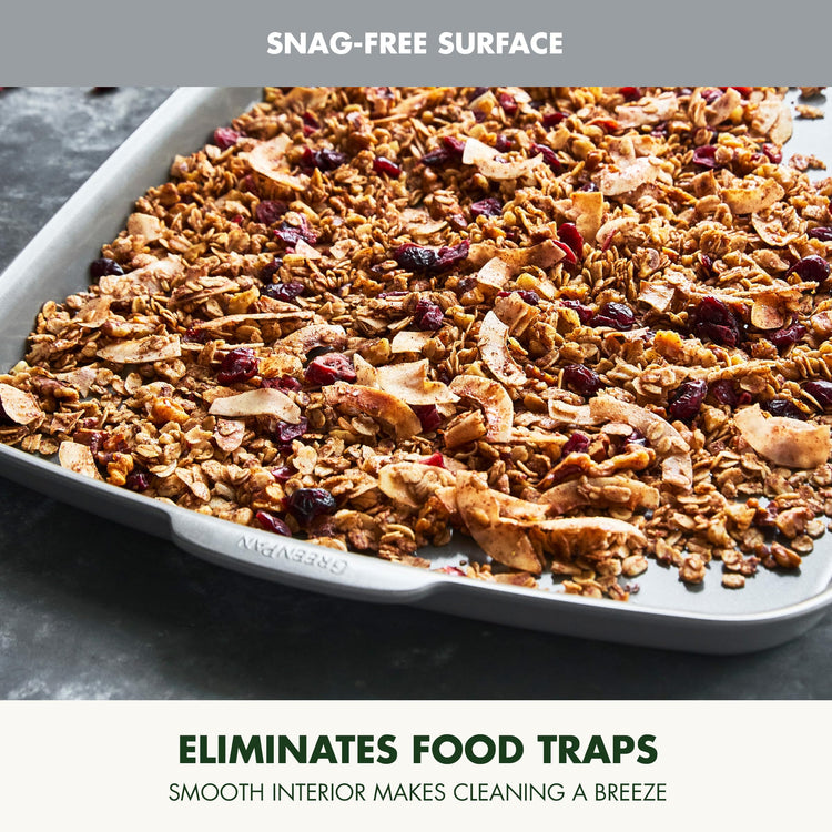 Premiere Ovenware Healthy Ceramic Nonstick 18" x 13" Half Rectangular Baking Pan