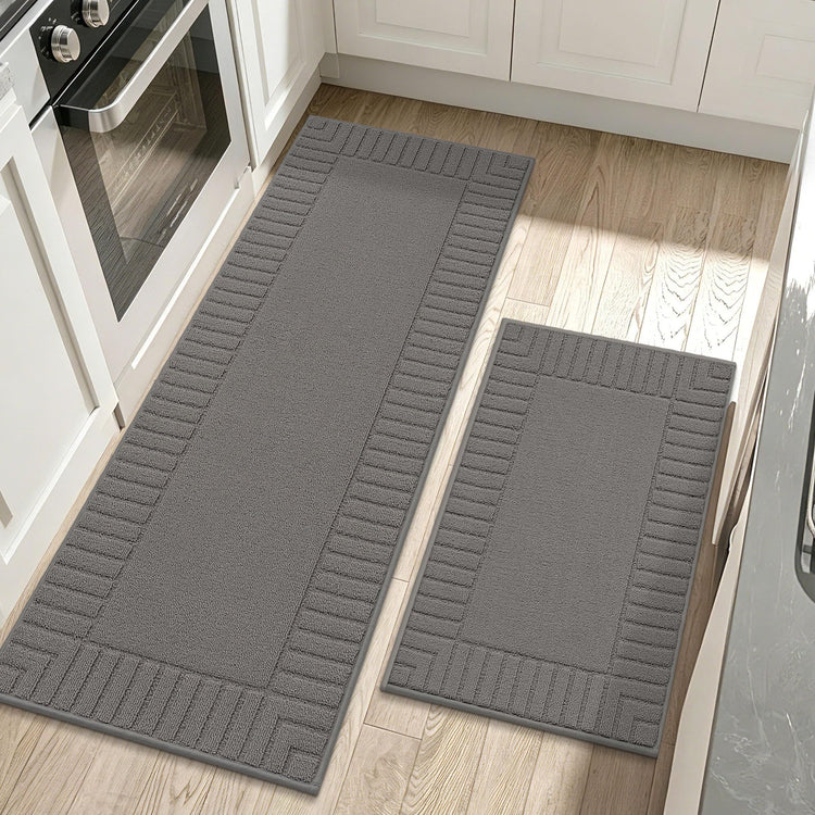 Kitchen Rugs Non Slip Washable 2PCS
